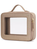 Popvibe Clear Makeup Bag Travel Cosmetic Organizer Large