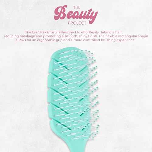 2 Pack Detangling Brush for All Wet or Dry Hair Types - Pain-Free Brushing, Vented Hair Brush - Lightweight Handle - Mommy and Me Brush Set (Green Blue)
