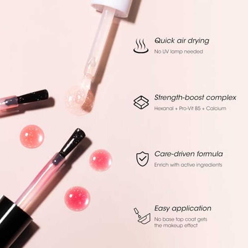 Gellen Active Glow Nail Polish - One-Step Strengthener & Ridge Filler