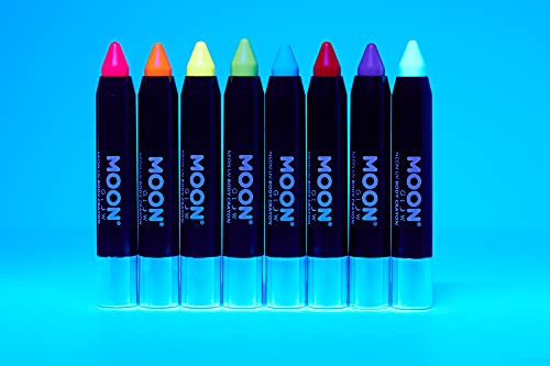Moon Glow Neon UV Body Paint Crayon – Intense Blue