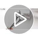 Stainless Steel Eyebrow Trimmer Scissor with Comb