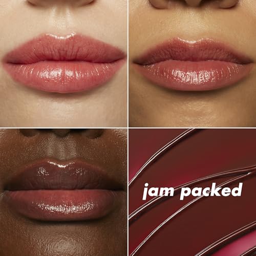 e.l.f. Glow Reviver Slipstick, Tinted Lip Oil Stick, Non-Sticky & Hydrating For A Soft-Shine Finish, Vegan & Cruelty-Free, Jam Packed