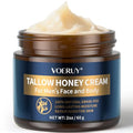 Mens Face Moisturizer Cream - Anti Aging & Wrinkle for Men with Tallow Balm & Raw Honey, Natural Grass-Fed Tallow Moisturizer for Face, Facial Skin Care & Eye Lotion - Day & Night, 2oz/60g