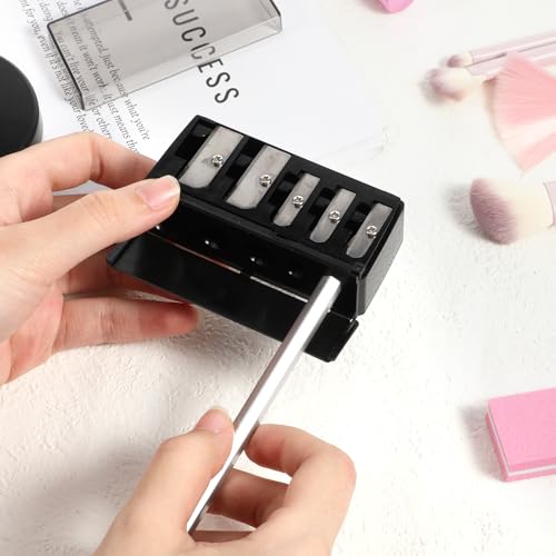 Multi-Size Cosmetic Pencil Sharpener for Lip, Eyeliner & Eyebrow Pencils - Portable