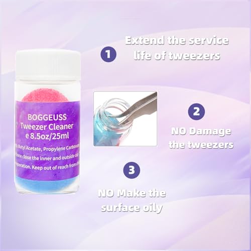 Lash Tweezer Cleaner Solution - 25ml Eyelash Extension Glue Remover