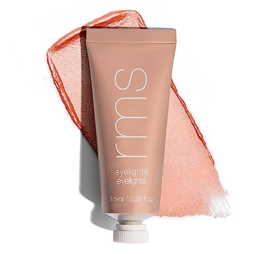 RMS Beauty Eyelights Cream Eyeshadow in Sunbeam & Halo - Metallic Eyeshadow Eyelid Color, Shimmer Eyeshadow, Glitter Cream Liquid Eyeshadow