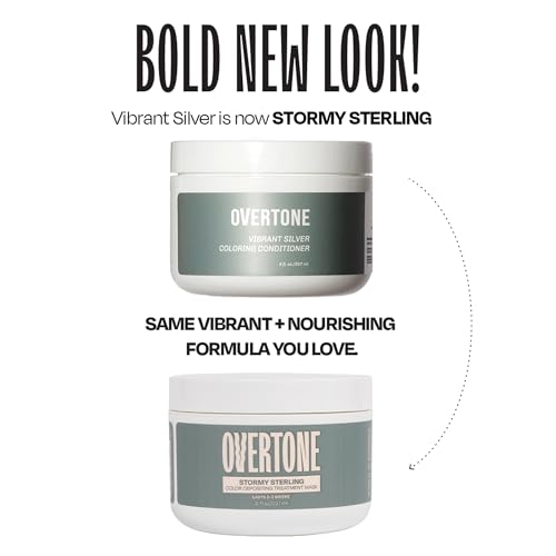 oVertone Stormy Sterling Color Depositing Hair Mask 8oz - Vibrant Semi-Permanent Treatment