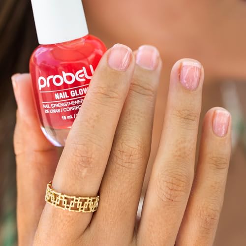Probelle Nail Glow + Strengthener with Sheer Jelly Tint – 0.5 oz