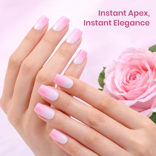 Beetles Tipex Lite Instant Apex Soft Gel Nail Tips - XS Square, 96pcs