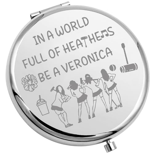 WSNANG Sisters Musical Inspired Gifts Musical Travel Makeup Mirror Musical Theater Fans Gift (Ver-nica Mirror-Steel)