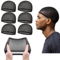 Ramede Stocking Wave Cap for Men Women Wig Caps - Black, 6