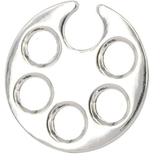 Silver Mini Manicure Palette Metal Paint Palette Finger Rings Nail Art Tools, Makeup Palettes, Nail Art Palette, Nail Art Tools
