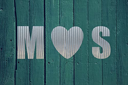 Corrugated Metal Letter (9 Inch, heart)