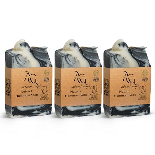 Traditional Hammam Spa Soap | Deep Cleansing & Exfoliating | Luxurious Skin Purification | Enriched with Natural Oils & Botanicals | Perfect for Bath, Shower & Hammam Rituals | 3-Pack