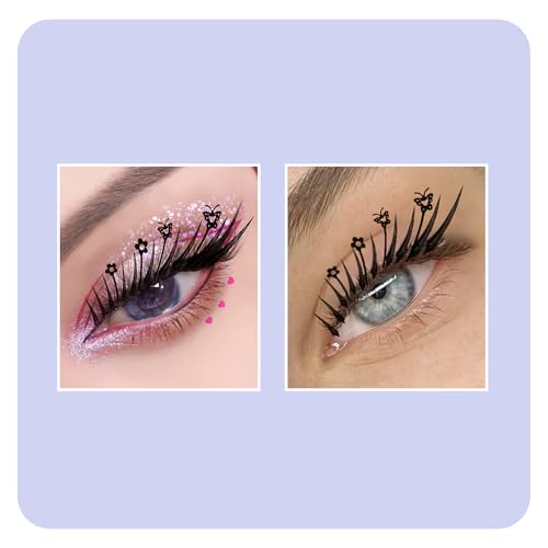 Premade Anime Eyelash Extensions - Fox Style, 0.07D, 9-13mm