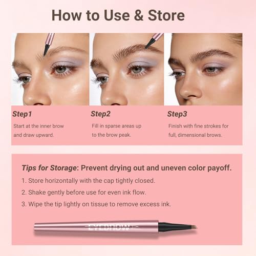 Micro-Fork Eyebrow Pencil for Sparse Brows - 24HR Waterproof