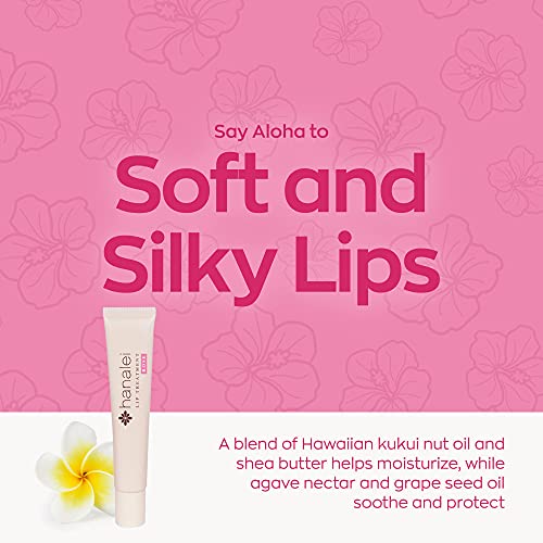 Hanalei Lip Treatment Bundle (Rose and Mauve Pink) | Made with Kukui Oil, Shea Butter, Agave, and Grapeseed Oil, Soothe Dry Lips (Cruelty free, Paraben free)