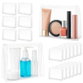 Clear Makeup Bag, Circloophs 30 Pack Large Cosmetic Bags with Zipper TSA Approved Travel Bags Bulk for Toiletries Plastic EVA Water-resistant Reusable Pouches for Bathing Suit Bikini, 8.7" x 7" x 2.2"