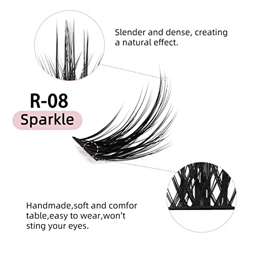 144Pcs D Curl Lash Clusters Kit - DIY Eyelash Extensions 8-16mm