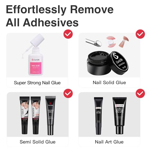 Curvlife 20ml Pinpoint Nail Glue Remover for Press on,