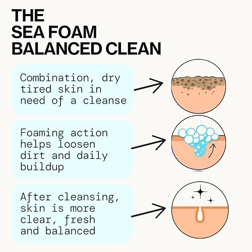Pacifica Sea Foam Face Wash - Daily Gentle Cleanser for Oily Skin