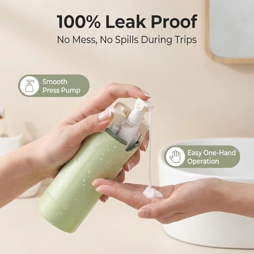 4-in-1 Leak Proof Travel Dispenser Bottles - 30ml Pump Set