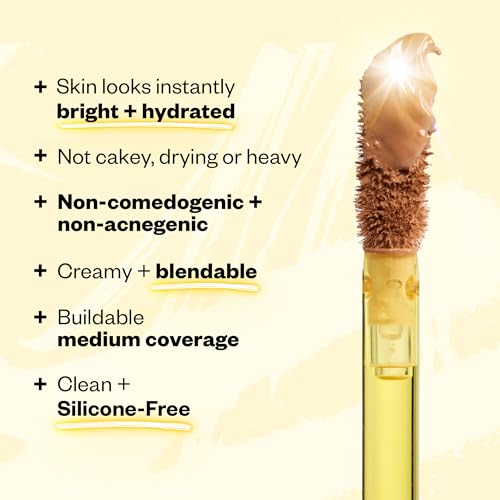 Kosas Revealer Concealer - Medium Coverage Makeup with Hyaluronic Acid, Conceals Dark Circles Under Eyes, Dark Spots and Blemishes + Brightens, Hydrates, Long-Lasting & Vegan, (Tone 2.3 N)