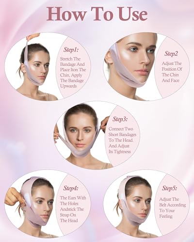 V-Shaped Face Slimming Mask for Sleeping Chin Strap Jawline Shaper Double Chin Reducer
