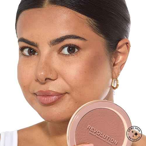 Makeup Revolution Mega Bronzer Powder, Matte Finish, For Light To Deep Skin Tones, Vegan & Cruelty Free, Warm, 0.52 oz/15g