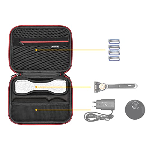 RLSOCO Carrying Case Compatible With Gillette Heated Razor for Men | Compact Design with YKK Zipper & Scratch Protection (Black)