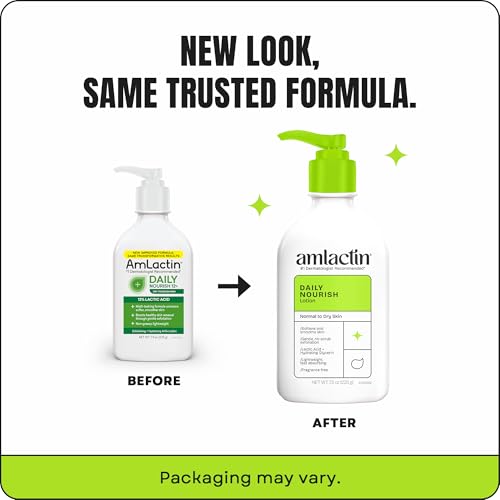 Amlactin Daily Nourish Therapeutic Body Lotion 12% Lactic Acid 7.9 oz Pack of 12
