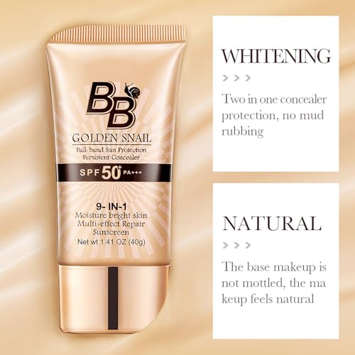 9-in-1 BB Cream with SPF 50 Sunscreen, Full Coverage Foundation