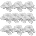 10 Pack Body Linen Organic Cotton Flannel Draped Face Cradle Covers Made in The USA. Thick, Soft, Large and no Lines on Clients Forehead. Faster Changing Between Clients ? White