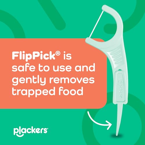 Plackers Micro Line Floss Picks - Intense Mint, 300 Count
