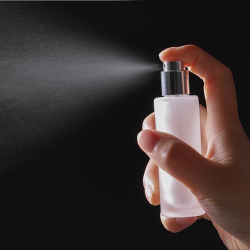50ml Frosted Glass Perfume Spray Bottle with 3 Dispensers