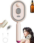 2-in-1 Electric Steam Brush with Water Spray for Easy Detangling
