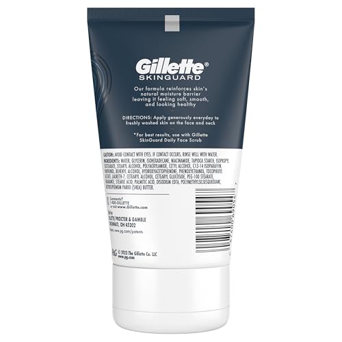 Gillette SkinGuard Face Moisturizer for Men, 3.4 oz Skin Restoring Moisturizer with Shea Butter and Vitamin E
