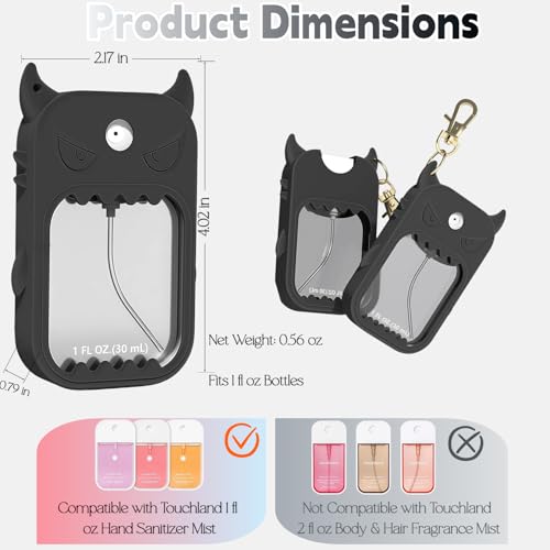 Silicone Case for Touchland 1oz Hand Sanitizer Bottle