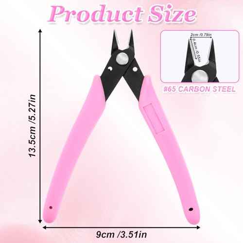 Rhinestone Remover, Pink 5" Rhinestone Remover Nipper, Metal Nail Art Scissors, Nail Art Decorations Removers DIY Tool Accessory