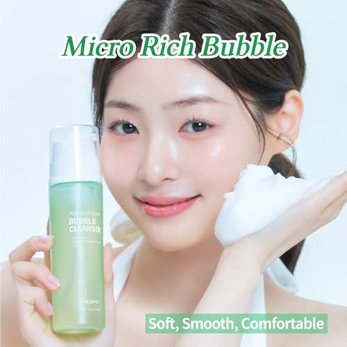 PONGDANG Pore Deep Clean Bubble Cleanser | 5.11 fl. oz | Acne-prone & Sensitive Skin Formula