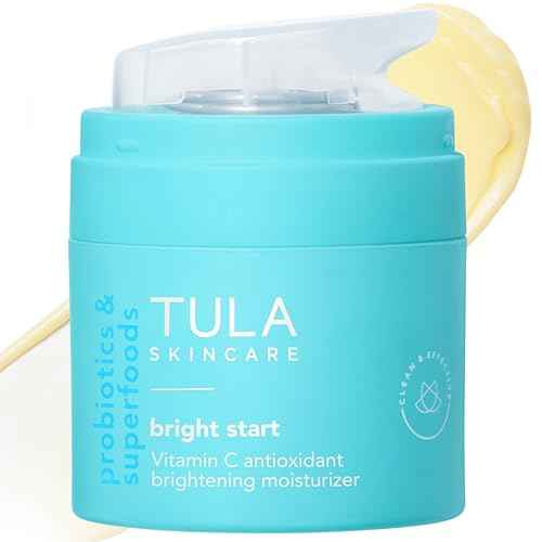 TULA Skin Care Bright Start Vitamin C Antioxidant Brightening Moisturizer - Lightweight Gel Cream, Brightens, Hydrates & provides Antioxidant Protection, 1.7 oz.