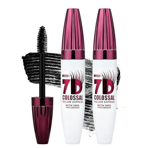 7D Waterproof Volume Mascara – Lengthening & Thickening, 2-Pack