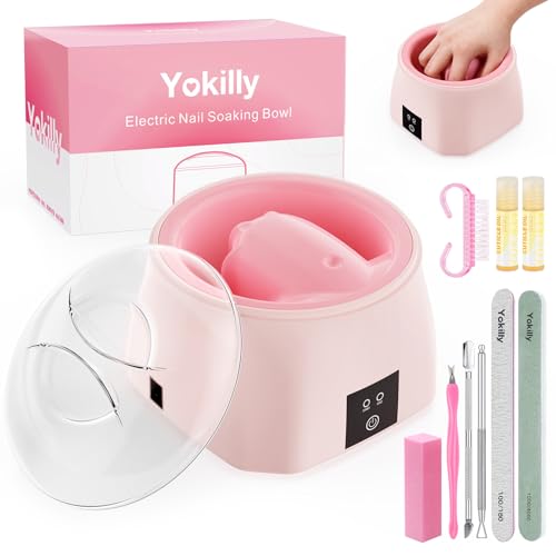 Yokilly Electric Heated Nail Soaking Bowl for Acrylic & Gel Removal