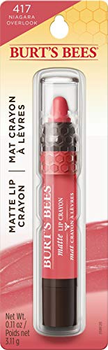 Burt's Bees 100% Natural Origin Moisturizing Matte Lip Crayon, Niagara Overlook - 1 Crayon