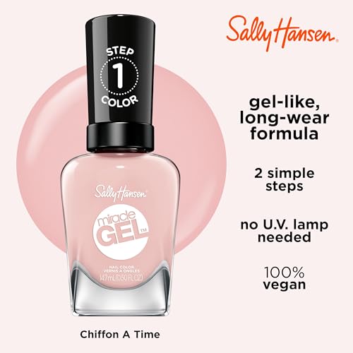 Sally Hansen Miracle Gel Nail Polish - 248 Once Chiffon A Time (Light Pink)
