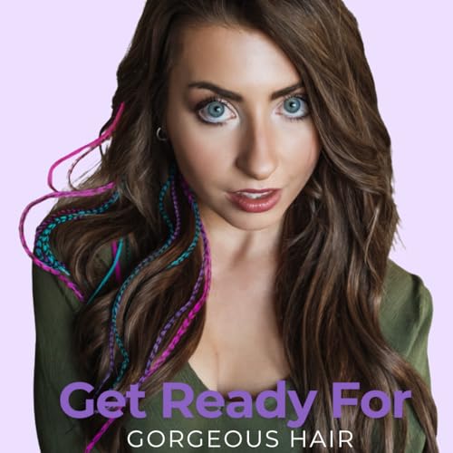Hair Feather Extensions Kit with Beads, Loop & Pliers