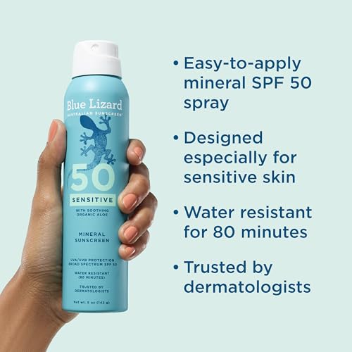 Blue Lizard Sensitive Mineral SPF 50 Spray 5 oz