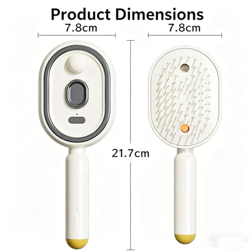 Zyntexa Electric Steam Brush - Cordless Detangling Hair Comb