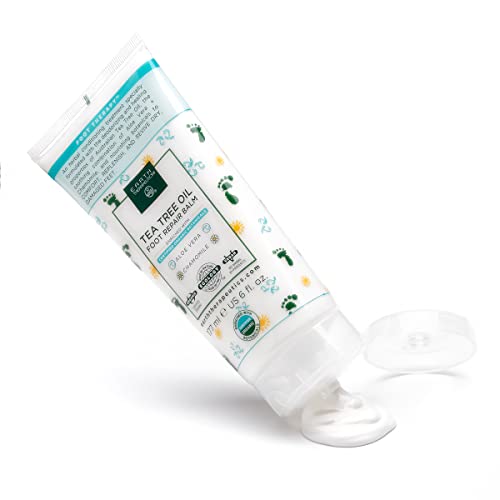 Earth Therapeutics Tea Tree Oil Foot Balm for Dry Cracked Feet (6 oz)