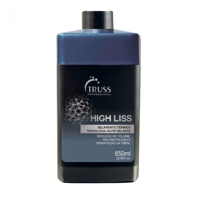 Truss High Liss Brazilian Keratin Treatment | Progressive Brush | One Single Step | Straightening Smoothing System | Thermal Sealing 650ml |